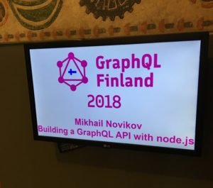 GraphQL Finland 2018 - Building a GraphQL API with node.js workshop
