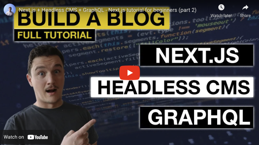 Next.js + Headless CMS + GraphQL - Next.js tutorial for beginners (part 2)